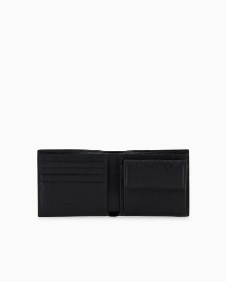A|x Armani Exchange Printed Leather Wallet