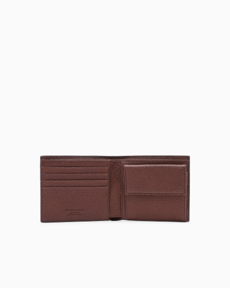 A|x Armani Exchange Printed Leather Wallet