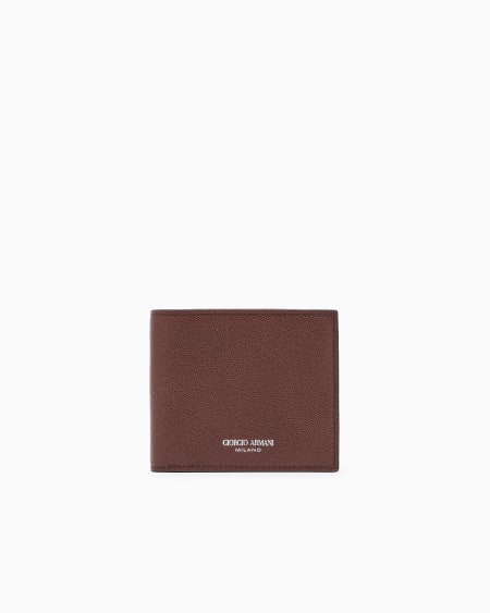 a|x armani exchange Printed leather wallet