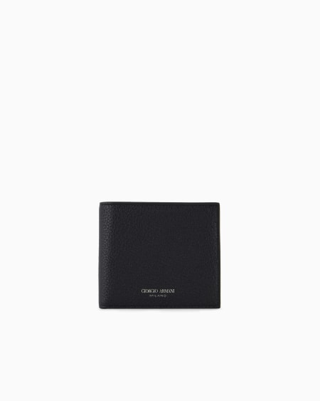 a|x armani exchange Printed leather wallet
