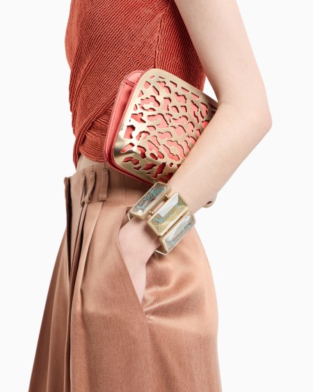 A|x Armani Exchange Printed Resin Elastic Bracelet