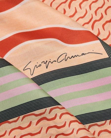 A|x Armani Exchange Printed Silk Foulard