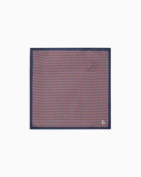 a|x armani exchange Printed silk pocket square