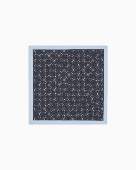 a|x armani exchange Printed silk pocket square
