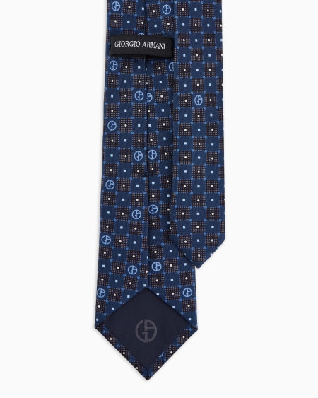 A|x Armani Exchange Printed Silk Tie
