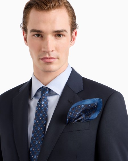 A|x Armani Exchange Printed Silk Tie