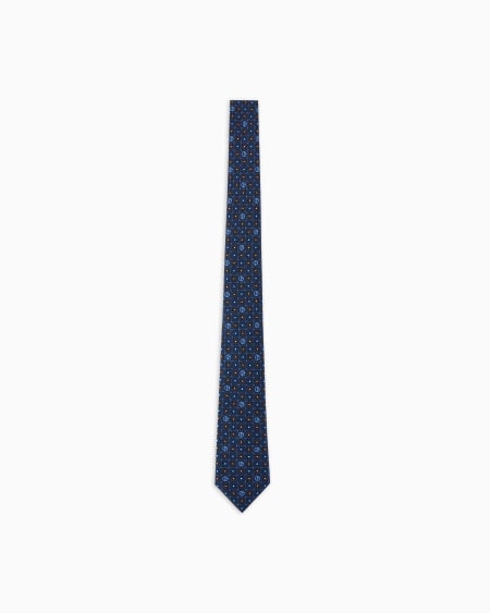 a|x armani exchange Printed silk tie