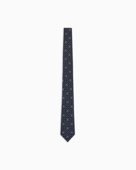 a|x armani exchange Printed silk tie