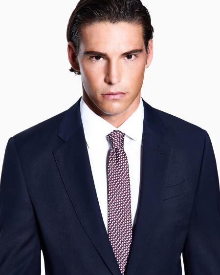 A|x Armani Exchange Printed Silk Tie