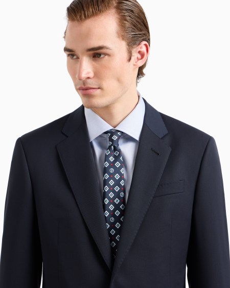 A|x Armani Exchange Printed Silk Tie