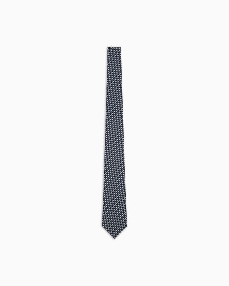 a|x armani exchange Printed silk tie