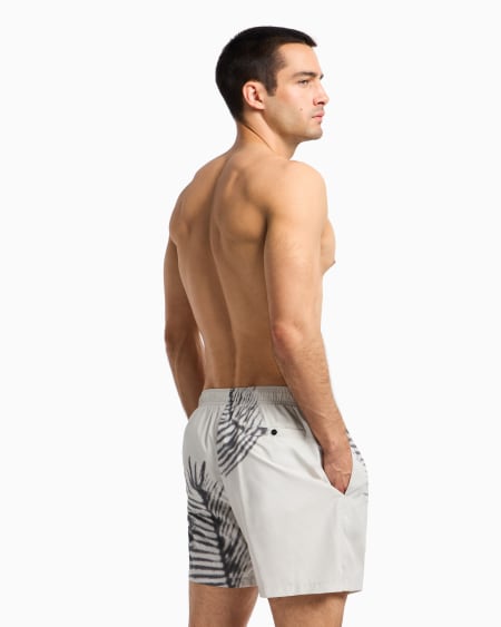 A|x Armani Exchange Printed Swim Trunks