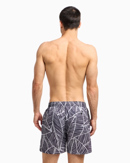 A|x Armani Exchange Printed Swim Trunks