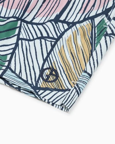 A|x Armani Exchange Printed Swim Trunks