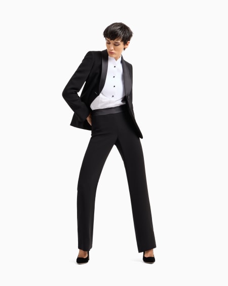 A|x Armani Exchange Pure Silk Crêpe Tuxedo