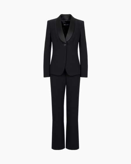 a|x armani exchange Pure silk crêpe tuxedo