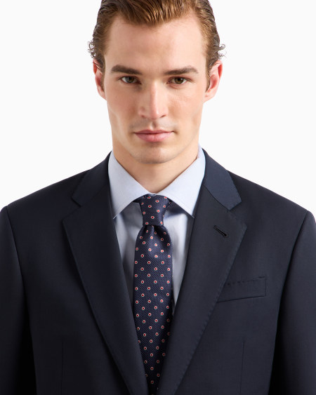 A|x Armani Exchange Pure Silk Jacquard Tie