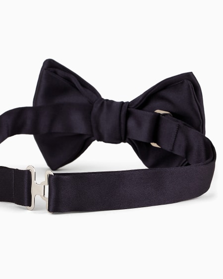 A|x Armani Exchange Pure Silk Knotted Bow Tie