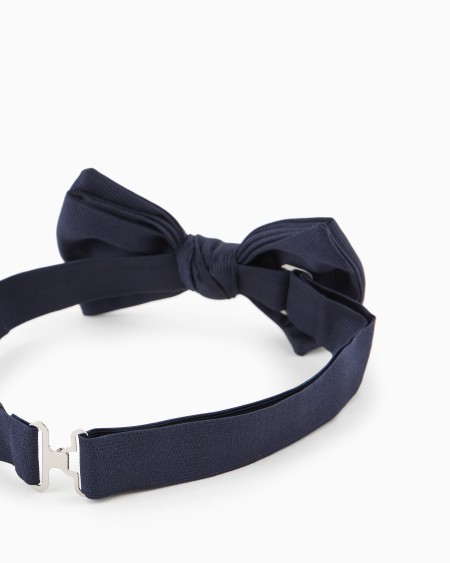 A|x Armani Exchange Pure Silk Knotted Bow Tie