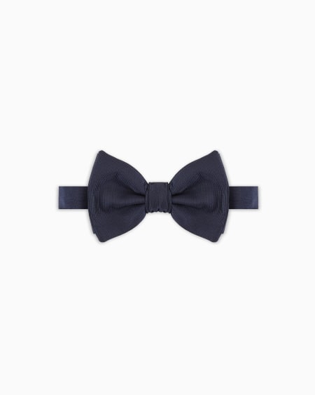 a|x armani exchange Pure silk knotted bow tie