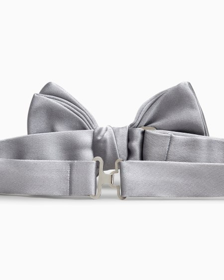 A|x Armani Exchange Pure Silk Knotted Bow Tie