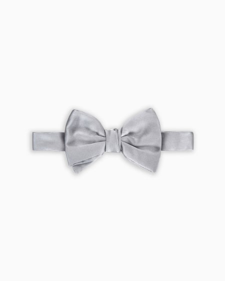 a|x armani exchange Pure silk knotted bow tie