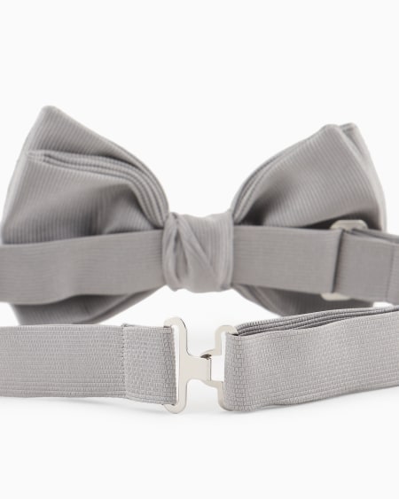 A|x Armani Exchange Pure Silk Knotted Bow Tie