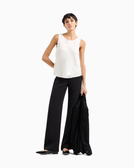 A|x Armani Exchange Pure Silk Top