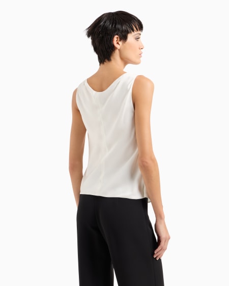 A|x Armani Exchange Pure Silk Top