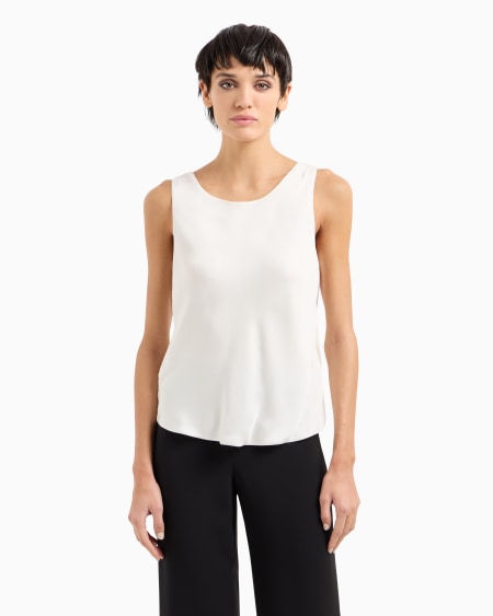 A|x Armani Exchange Pure Silk Top