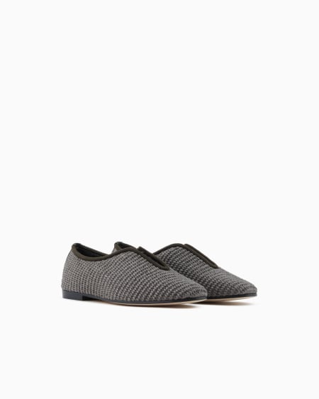 A|x Armani Exchange Raffia Loafers