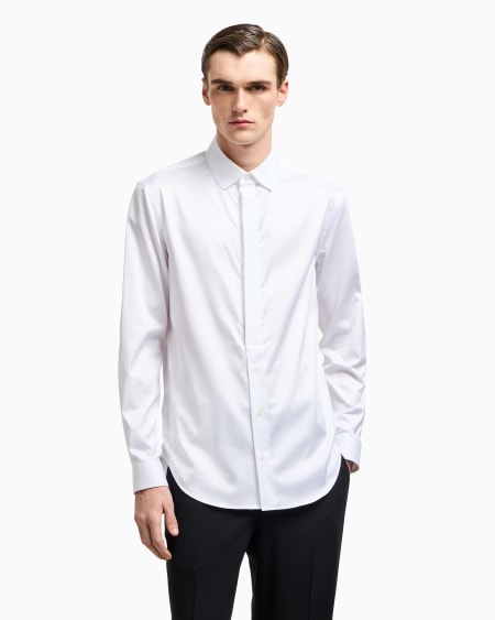 A|x Armani Exchange Regular-fit Cotton Shirt