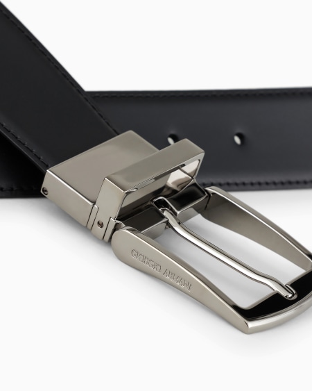 A|x Armani Exchange Reversible Leather Belt