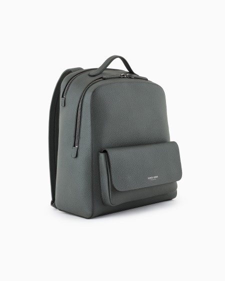 A|x Armani Exchange Round Leather Backpack