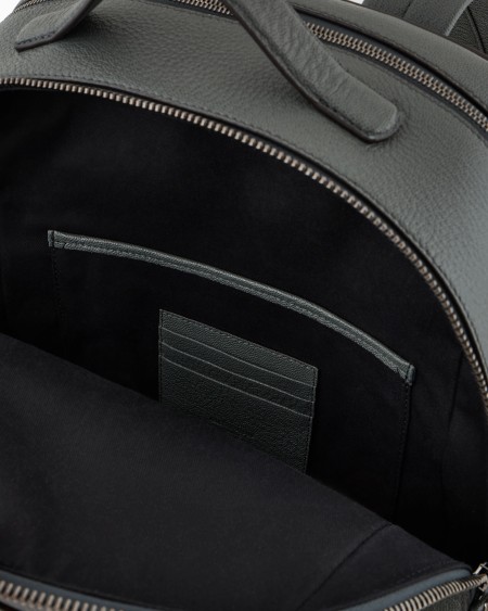 A|x Armani Exchange Round Leather Backpack