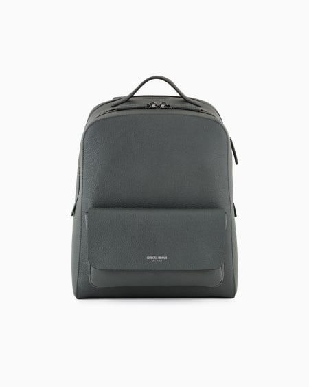 a|x armani exchange Round leather backpack