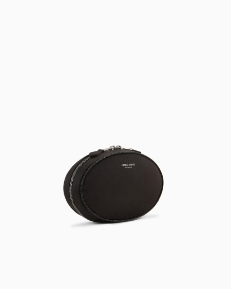 A|x Armani Exchange Round Satin Clutch Bag