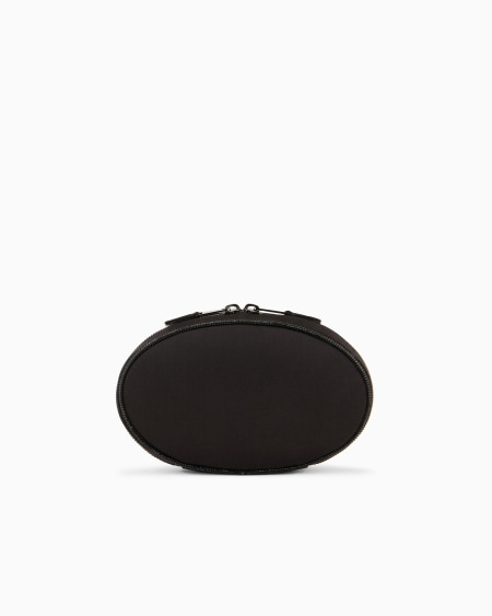 A|x Armani Exchange Round Satin Clutch Bag