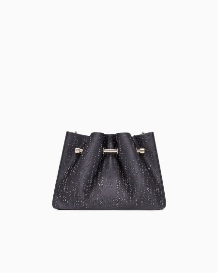 A|x Armani Exchange Satin And Crystal Clutch Bag