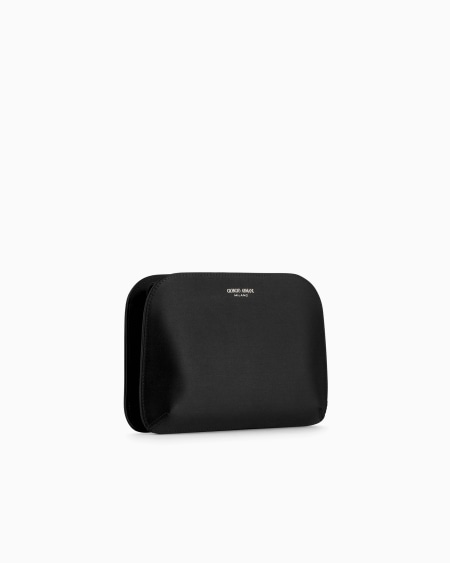 A|x Armani Exchange Satin La Prima Clutch Bag