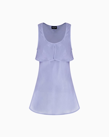 a|x armani exchange Shiny fabric top