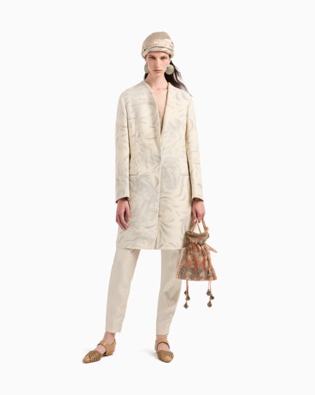 A|x Armani Exchange Shiny Viscose Jersey Top