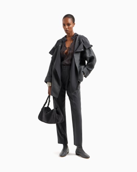 A|x Armani Exchange Silk Crépon Shirt