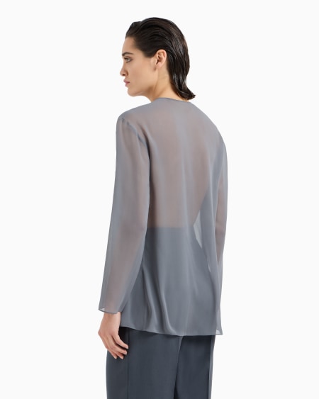 A|x Armani Exchange Silk Georgette Shirt