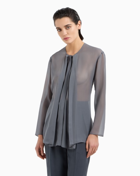 A|x Armani Exchange Silk Georgette Shirt