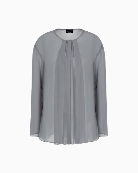a|x armani exchange Silk georgette shirt