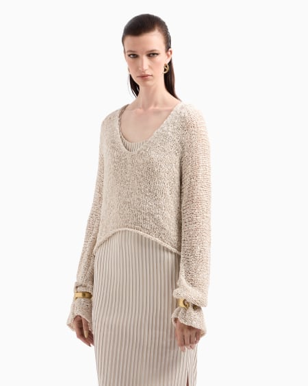 A|x Armani Exchange Silk Jersey Jumper