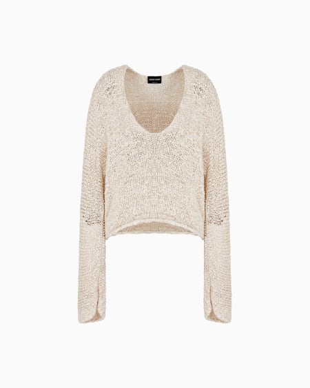 a|x armani exchange Silk jersey jumper