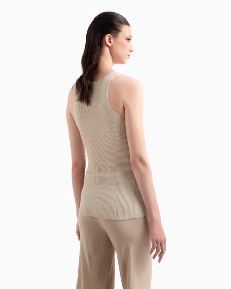 A|x Armani Exchange Silk Knit Top