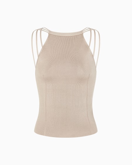 a|x armani exchange Silk knit top